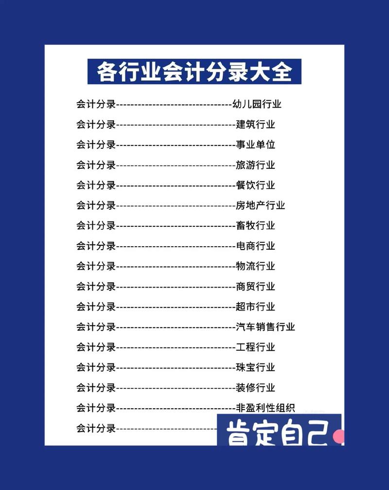 会计属于哪个行业类别,会计是什么行业大类?-第3张图片-职教招生网 会计属于哪个行业类别,会计是什么行业大类?-第3张图片-职教招生网