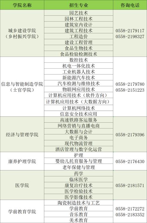 阜阳职业技术学院有哪些专业，阜阳职业技术学院有哪些专业可以升本-第6张图片-职教招生网